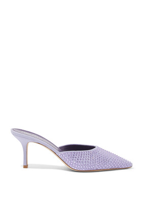 Hollywood 75 Embellished Suede Mules